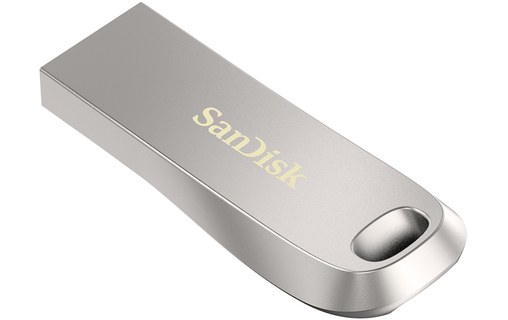 Clé USB SanDisk Ultra Luxe 256 Go - Argent - USB 3.2