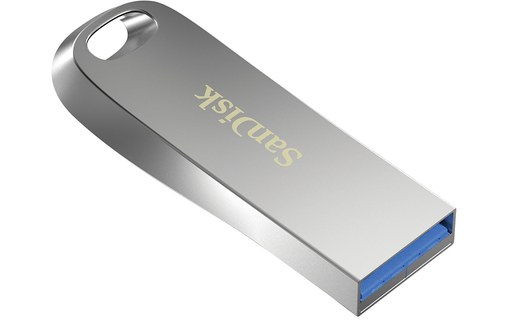 Clé USB SanDisk Ultra Luxe 256 Go - Argent - USB 3.2