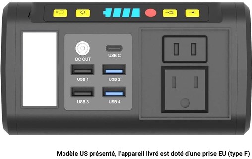Station électrique portable Rocksolar RS81 - 88Wh / 230V 80W / USB