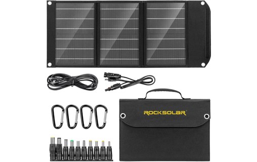 Panneau solaire monocristallin pliable 30 W - Rocksolar RSSP30