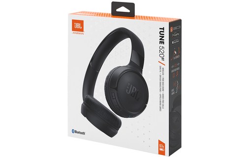 Casque Bluetooth JBL Tune 520BT, Noir