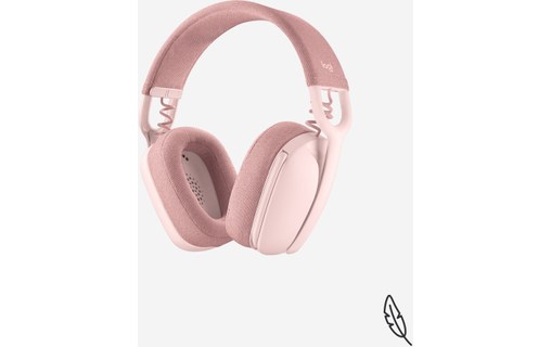 Micro-casque sans fil Logitech Zone Vibe 100, Rose - Bluetooth