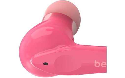 Écouteurs sans fil Belkin SoundForm Nano, Rose - Bluetooth