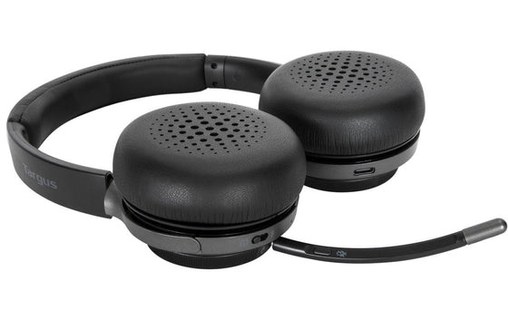 Micro-casque sans fil Targus AEH104GL, Noir - Bluetooth Jack 3,5 mm, USB-C