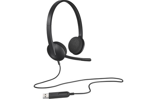 Micro-casque Logitech H340, Noir - USB