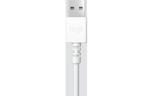 Micro-casque Logitech H390, Blanc - USB