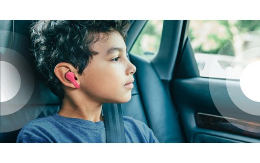 Écouteurs sans fil Belkin SoundForm Nano, Rose - Bluetooth