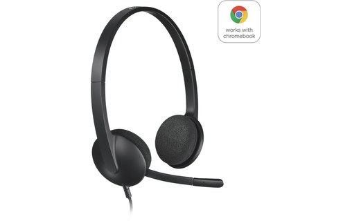 Micro-casque Logitech H340, Noir - USB