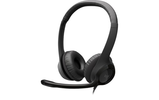 Micro-casque Logitech H390, Noir - USB