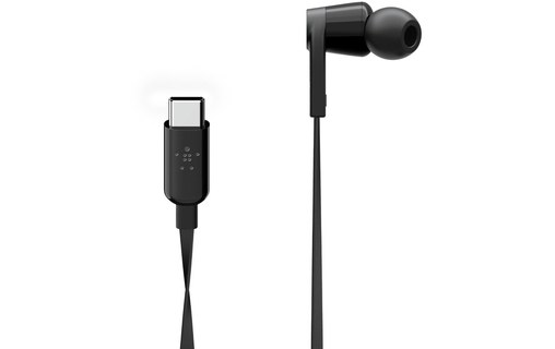 Écouteurs Belkin Rockstar USB-C, Noir