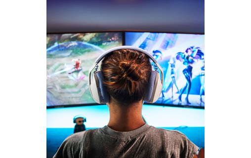 Casque gaming sans fil Logitech G435, Blanc - Bluetooth