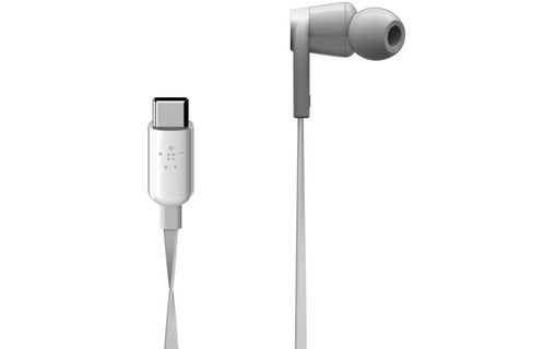 Écouteurs Belkin Rockstar USB-C, Blanc