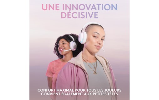 Casque gaming sans fil Logitech G735, Blanc - Bluetooth