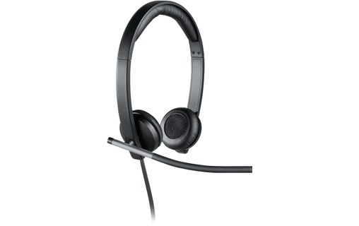 Micro-casque Logitech H650e Stereo Argent, Noir - USB