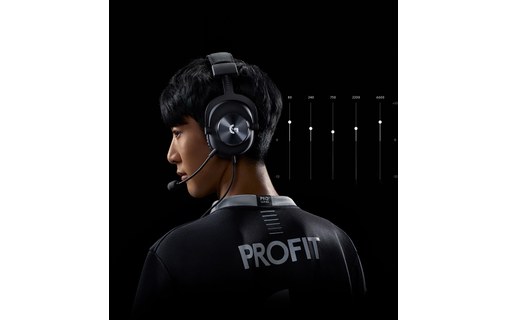 Casque gaming Logitech Pro X, Noir