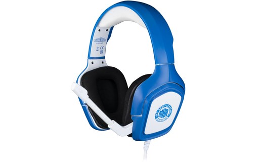 Konix Sedia Gaming My Hero Academia, In Pelle Sintetica Blu E Bianca, Braccioli Regolabili, Inclinazione Fino A 15°, Per Ufficio E Game