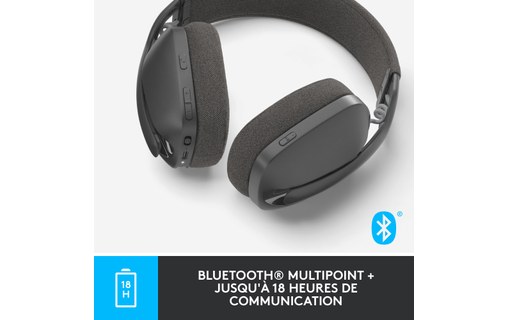 Micro-casque sans fil Logitech Zone Vibe 100, Graphite - Bluetooth