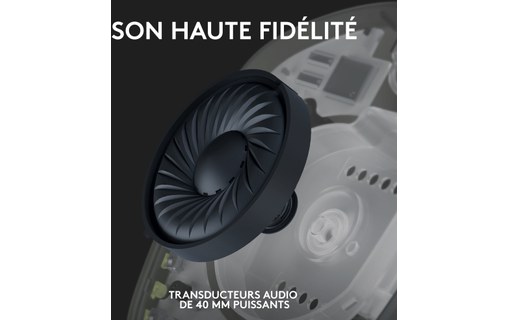 Casque gaming sans fil Logitech G435, Blanc - Bluetooth