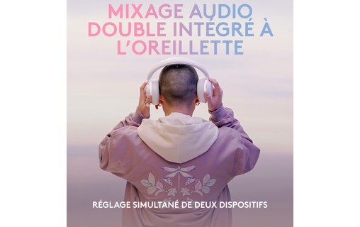 Casque gaming sans fil Logitech G735, Blanc - Bluetooth