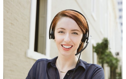 Micro-casque Logitech H650e Stereo Argent, Noir - USB