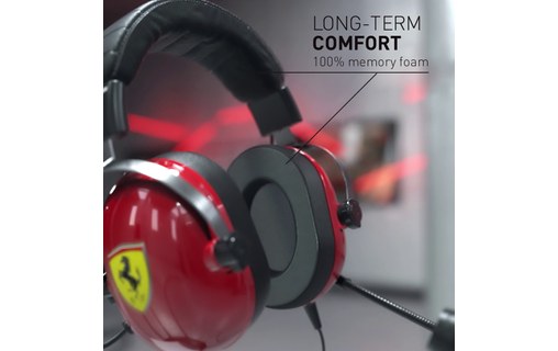 Casque gaming Thrustmaster T.Racing Noir, Rouge, Jaune, Métal