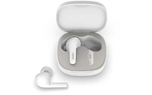 Écouteurs sans fil Belkin SoundForm Flow, Blanc - Bluetooth