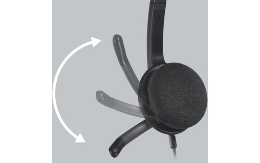 Micro-casque Logitech H340, Noir - USB