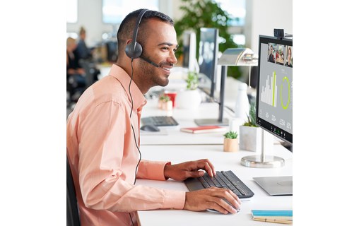 Micro-casque Logitech H340, Noir - USB