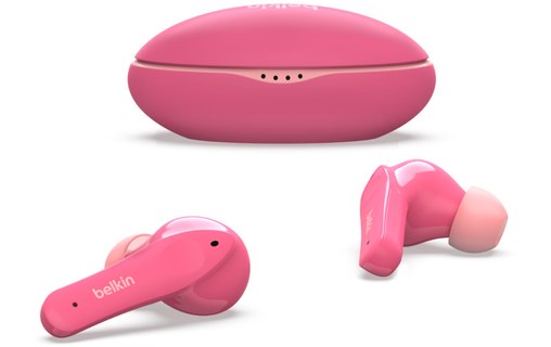Écouteurs sans fil Belkin SoundForm Nano, Rose - Bluetooth