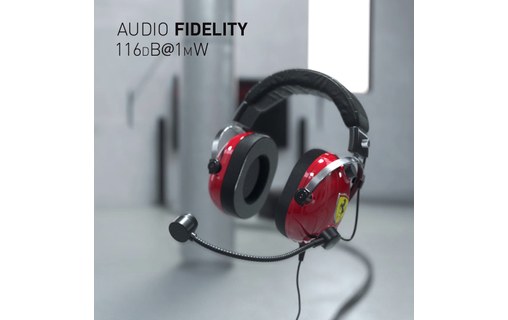 Casque gaming Thrustmaster T.Racing Noir, Rouge, Jaune, Métal