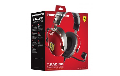 Casque gaming Thrustmaster T.Racing Noir, Rouge, Jaune, Métal