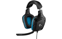 Casque gaming Logitech G432 Bleu, Noir