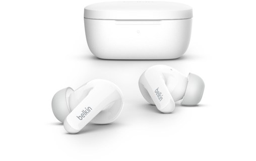 Écouteurs sans fil Belkin SoundForm Flow, Blanc - Bluetooth