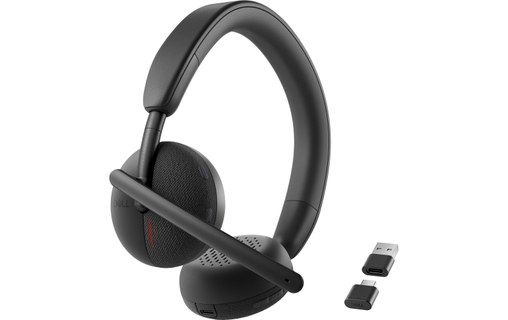 Micro-casque sans fil Dell WL3024, Noir - Bluetooth USB, USB-C