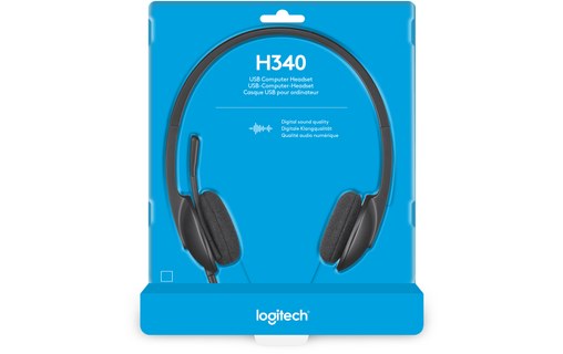Micro-casque Logitech H340, Noir - USB