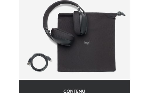 Micro-casque sans fil Logitech Zone Vibe 100, Graphite - Bluetooth