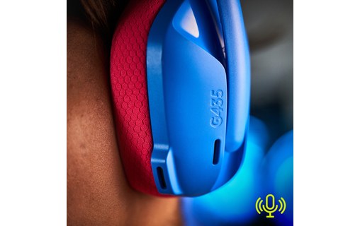 Casque gaming sans fil Logitech G435, Bleu - Bluetooth