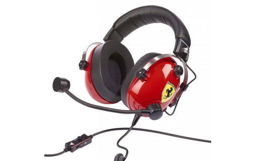 Casque gaming Thrustmaster T.Racing Noir, Rouge, Jaune, Métal