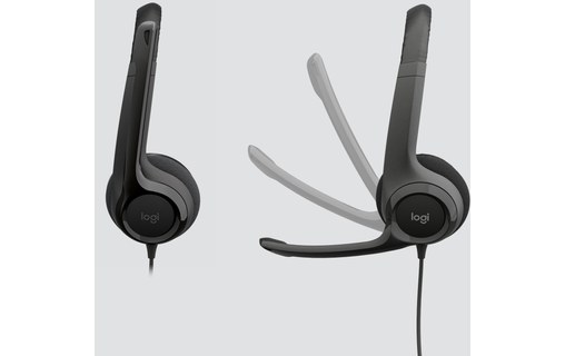 Micro-casque Logitech H390, Noir - USB