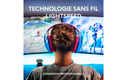 Casque gaming sans fil Logitech G435, Bleu - Bluetooth