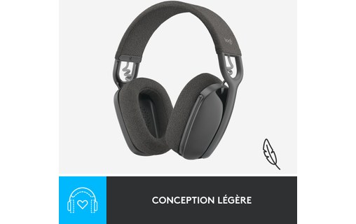 Micro-casque sans fil Logitech Zone Vibe 100, Graphite - Bluetooth