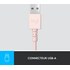 Micro-casque Logitech H390, Rose - USB