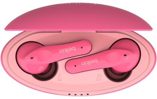 Écouteurs sans fil Belkin SoundForm Nano, Rose - Bluetooth