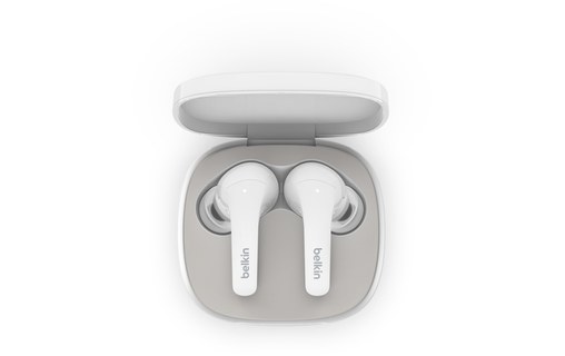 Écouteurs sans fil Belkin SoundForm Flow, Blanc - Bluetooth