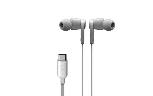 Écouteurs Belkin Rockstar USB-C, Blanc