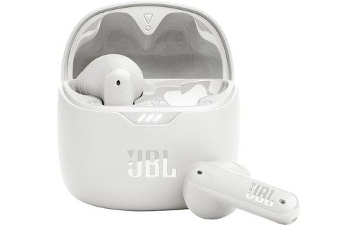 Écouteurs sans fil JBL Tune Flex à réduction de bruit, Blanc - Bluetooth