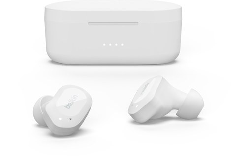 Écouteurs sans fil Belkin SoundForm Play, Blanc - Bluetooth