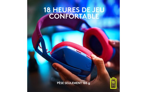 Casque gaming sans fil Logitech G435, Bleu - Bluetooth