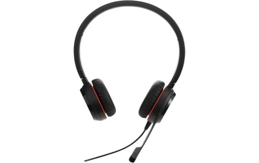 Micro-casque Jabra Evolve 30 II MS Stereo, Noir - Jack 3,5 mm, USB