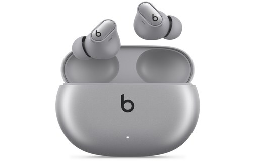 Écouteurs sans fil Beats Studio Buds à réduction de bruit, Argent - Bluetooth